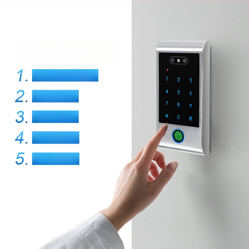 Secukey VF6-WIFI: Graffiti Smart serija od legure cinka — sve-u-jednom sustav kontrole pristupa s čitačem kartice, lozinkom, otiskom prsta i prepoznavanjem lica, vodootporan