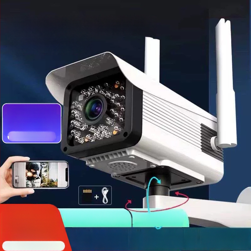 HD vanjska bežična kamera za nadzor s noćnim vidom, 4G za kućno praćenje – izuzetno jasna slika