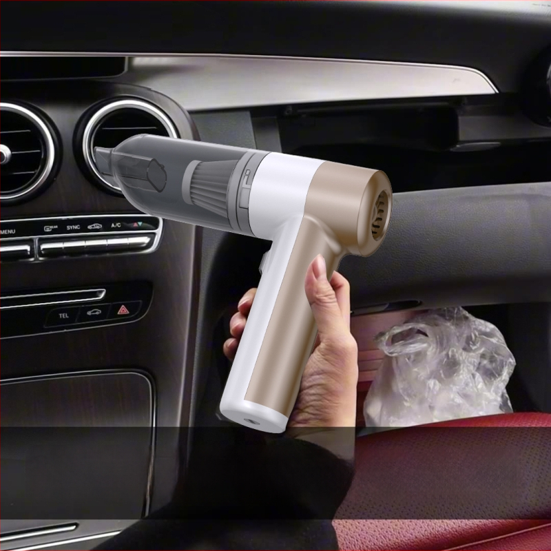 Bežični ručni usisavač za automobil s funkcijom puhanja i usisavanja, višenamjenski, kompaktan, punjiv