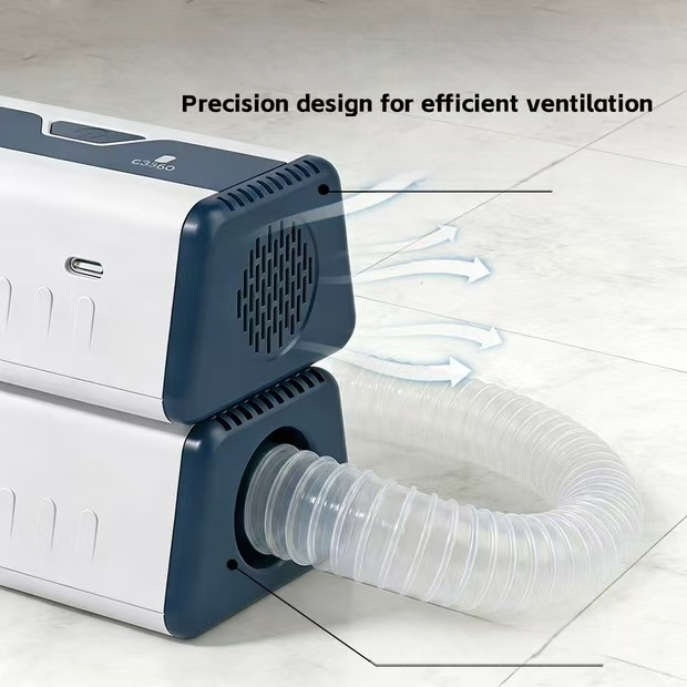 Kućni respirator — dodaci za cijev i masku, ozonizator za uklanjanje mirisa