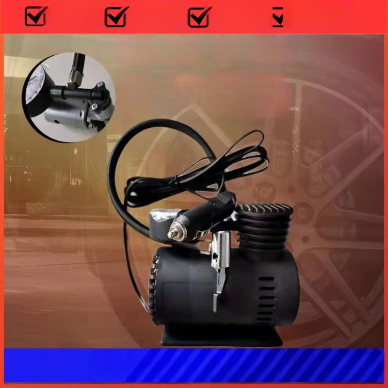 Mini pumpa za auto 12V s digitalnim zaslonom i manometrom, kompaktna električna pumpa za gume