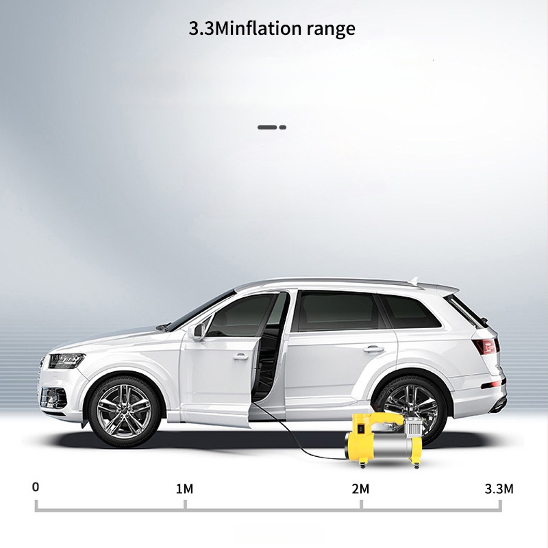 Električna pumpa za auto gume, 3-u-1, s LED svjetlom, 150 PSI
