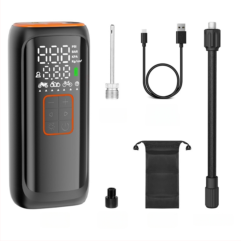 Woxin inteligentna automobilska pumpa za zrak, višenamjenska prijenosna pumpa za gume, bežična, s USB napajanjem i digitalnim zaslonom