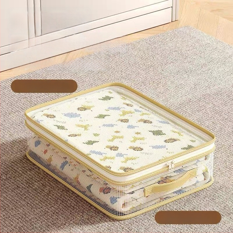 Set od četiri mrežaste vrećice za pohranu posteljine, plahti i odjeće; vodootporne, otporne na vlagu i plijesan.