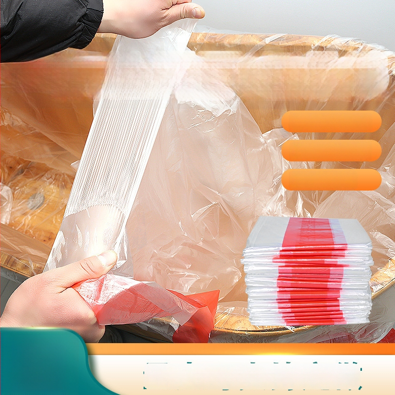Jednokratna vrećica za kupanje s užetom, plastični set za kadu, velika drvena kanta za kozmetičke salone