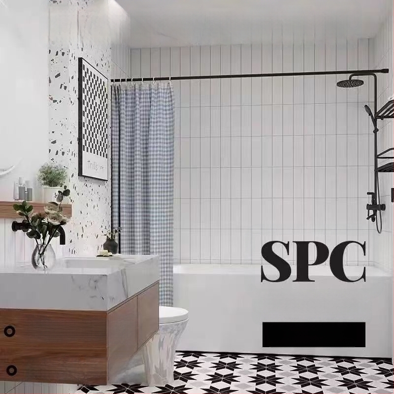 SPC zidni panel od kamena‑kristala za renovaciju kupaonice, dekorativni zidni panel, vodootporan i vatrootporan