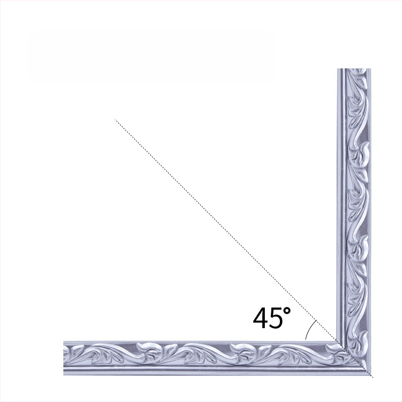 Nova 2,5 cm PVC mekani dekorativni profil s elementima PU i gipsa za okvire, stropove i ogledala
