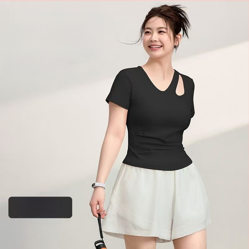 Ljetna ženska majica za jogu, brzo sušenje, slim fit, plus size, za pilates i trčanje