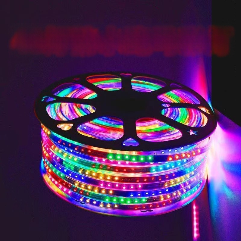 Vanjska LED traka 220V 2835, šest boja tekućeg svjetla za vanjsku arhitekturnu rasvjetu