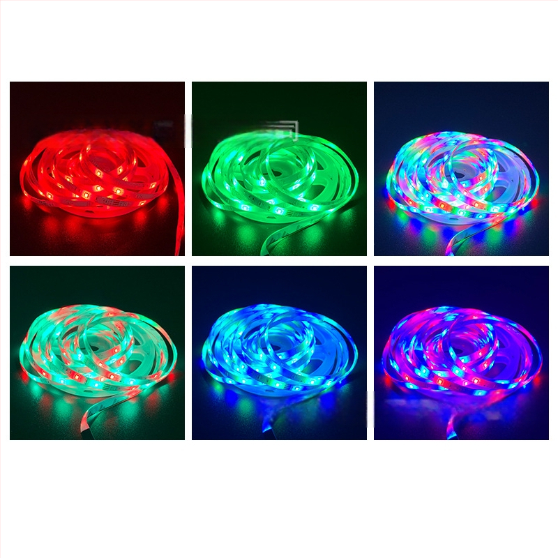RGB 3528 vodootporna LED traka s daljinskim upravljačem 24 ili 44 tipke, 12V, 5 m, promjenjivi boje