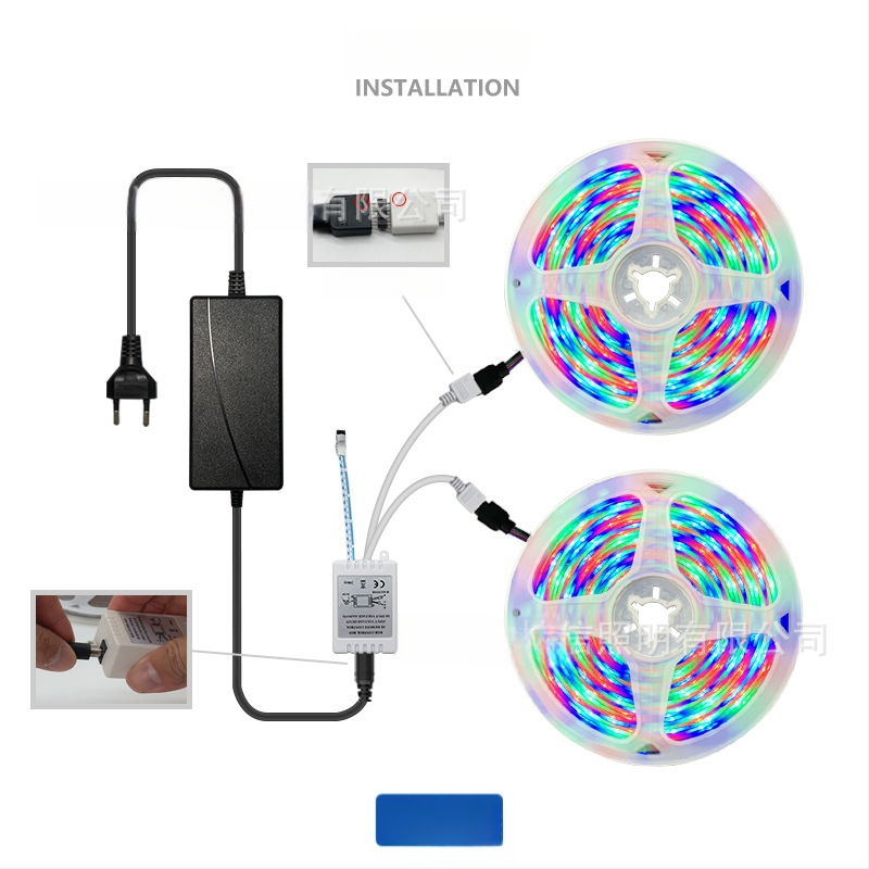 RGB 3528 vodootporna LED traka s daljinskim upravljačem 24 ili 44 tipke, 12V, 5 m, promjenjivi boje