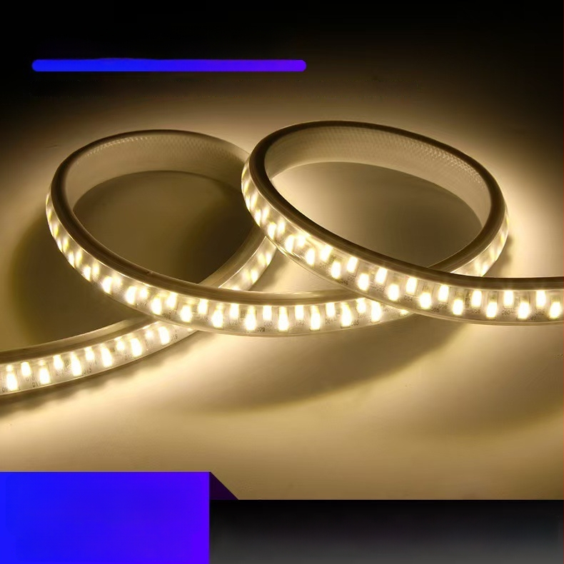LED trak 110V za vanjsko vodootporno osvjetljenje i kućne/projekte namjene, visoka svjetlina, 5730 LED, 180 LED, 18W, 3000K/4000K/6500K, fleksibilan, velika gustoća