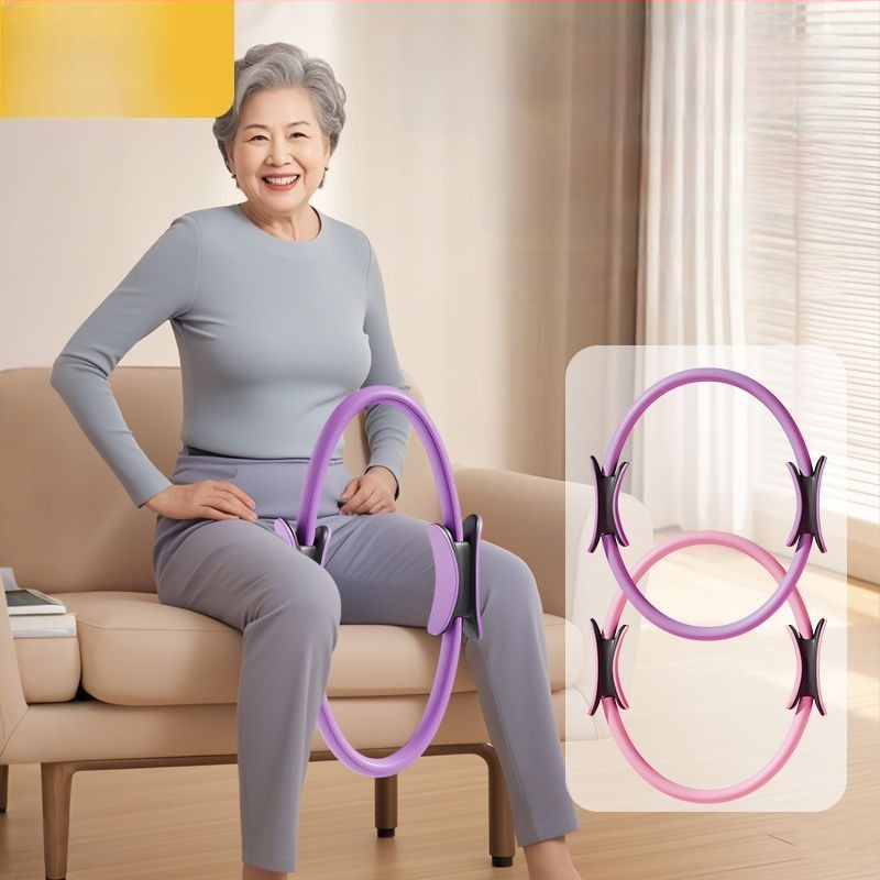Inel de Pilates pentru podea pelviană și tonifierea picioarelor – cerc de rezistență pentru persoane de vârstă mijlocie și seniori