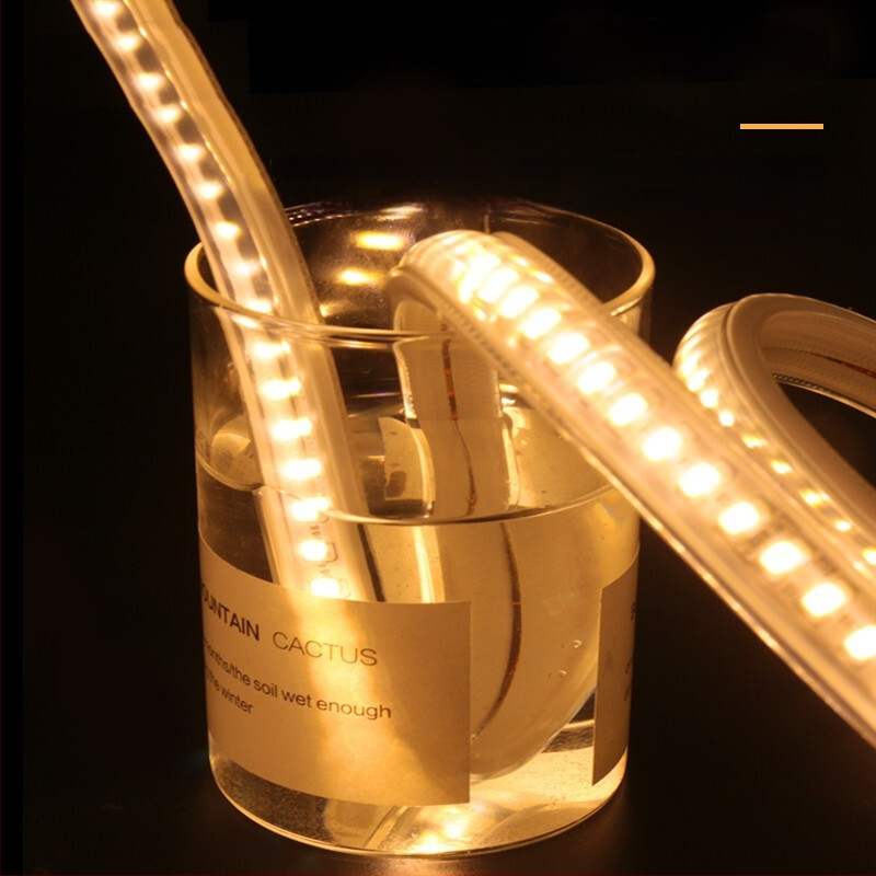 Ταινία LED 220V εξωτερική, αδιάβροχη, 2835, 3038 με καμπύλη επιφάνειας φωτισμού για εσωτερική και εξωτερική διακόσμηση