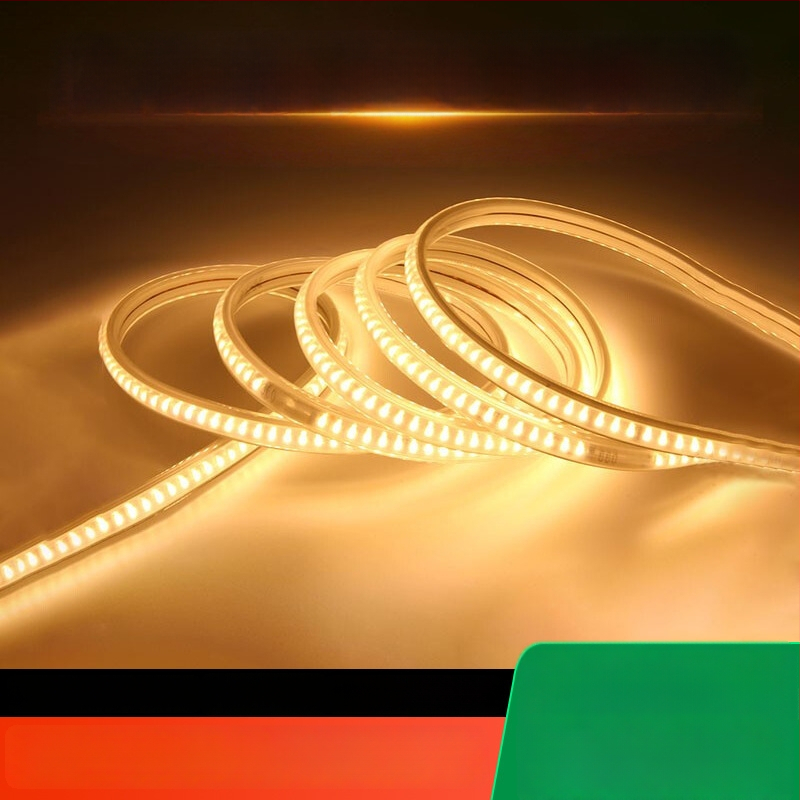 Ταινία LED 220V εξωτερική, αδιάβροχη, 2835, 3038 με καμπύλη επιφάνειας φωτισμού για εσωτερική και εξωτερική διακόσμηση