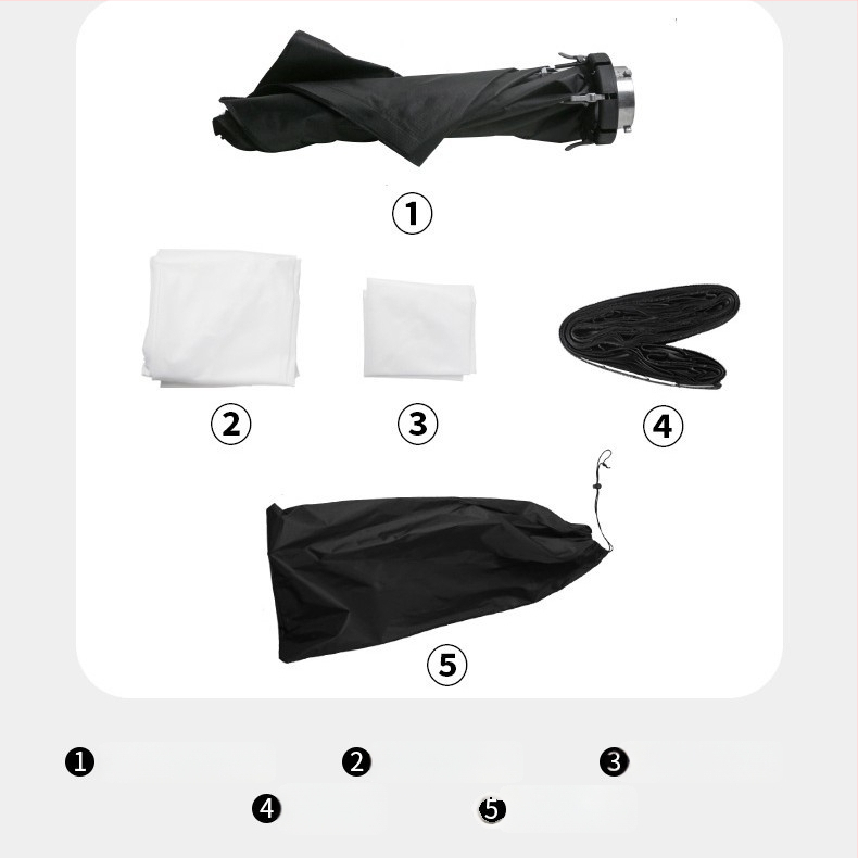 Softbox 60x90 cm με Bowens mount, γρήγορη συναρμολόγηση και αποσυναρμολόγηση, φως ζωντανών μεταδόσεων, κάλυμμα με κυψελοειδές πλέγμα