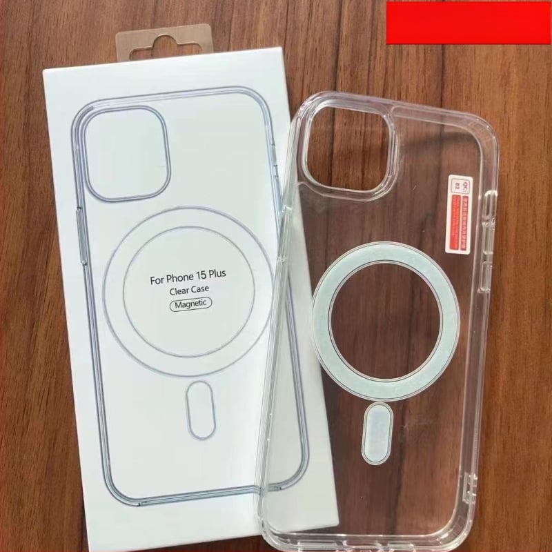 Carcasă MagSafe cu aderență magnetică pentru iPhone 16 — husă transparentă din acril pentru iPhone 17 Pro