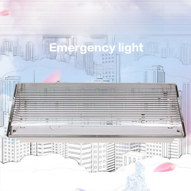 LED аварийна лампа за пожарна безопасност, индикаторна светлина, презареждаща се, IP65, три защитни режима