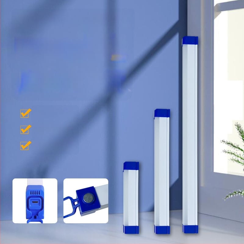 LED аварийна лампа с магнитно окачване, USB захранване, преносима лампа-лента за общежития и прекъсване на захранването