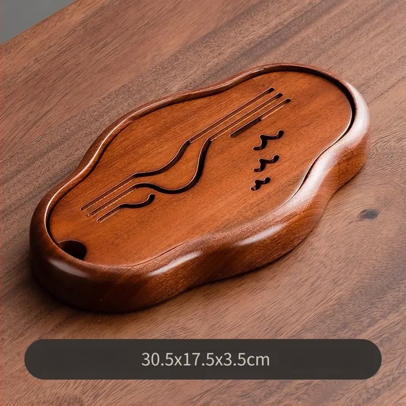 Bambusni pladanj za čaj s uzorkom drveta kruške, otporan na plijesan, za kućnu upotrebu, pogodan za Kung Fu čaj setove, suho pripremanje, mogućnost prilagodbe logotipa