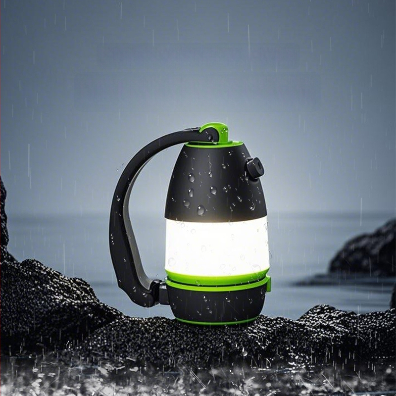 Τρία σε ένα LED φως κατασκήνωσης με USB τροφοδοσία και έκτακτο φωτισμό