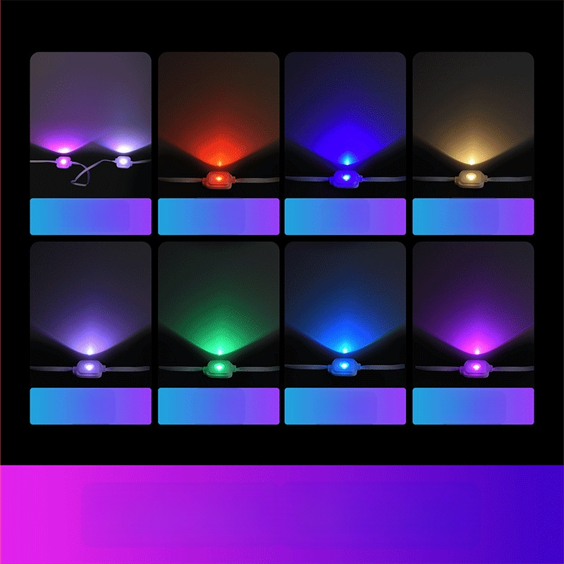 Bluetooth RGB LED reťaz svetiel na rímsu a dvore — farebné ambientné osvetlenie