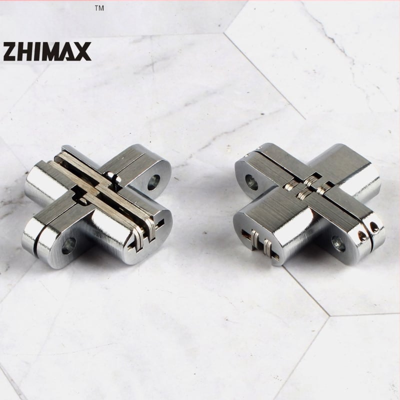 Skladané dvere: krížové pánty, skrytý pánt zo zinkovej zliatiny pre neviditeľné dvere
