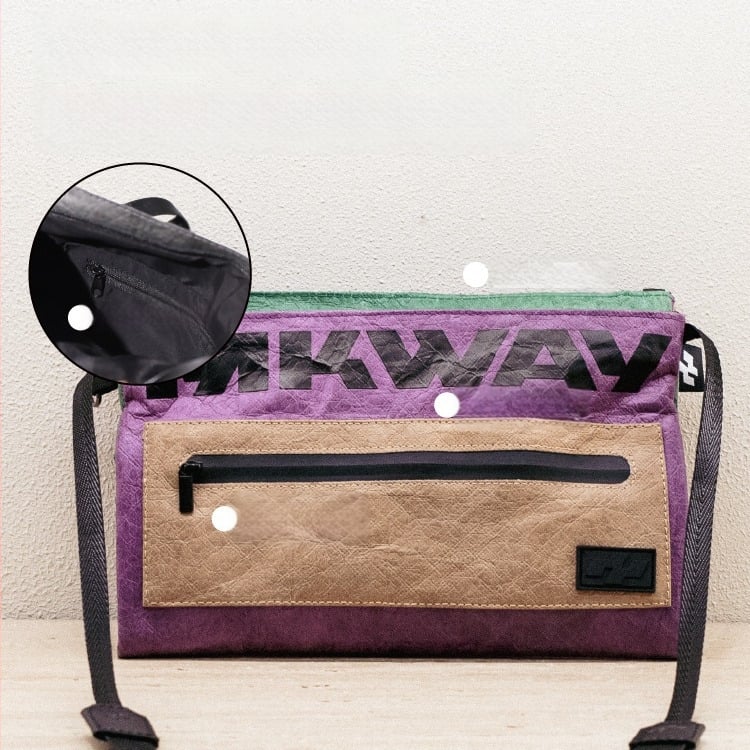 Αδιάβροχο μικρό σακίδιο crossbody για άνδρες και γυναίκες, ελαφρύ, πολυλειτουργικό messenger τσαντάκι για ποδηλασία, Dupont προσαρμογή