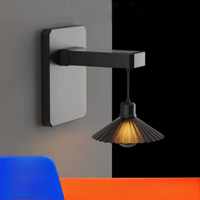 Ηλιακό εξωτερικό φως τοίχου με COB LED, 10W, 2700K ζεστό λευκό, IP65, 182×200 mm, για κήπο, διάδρομο και μπαλκόνι