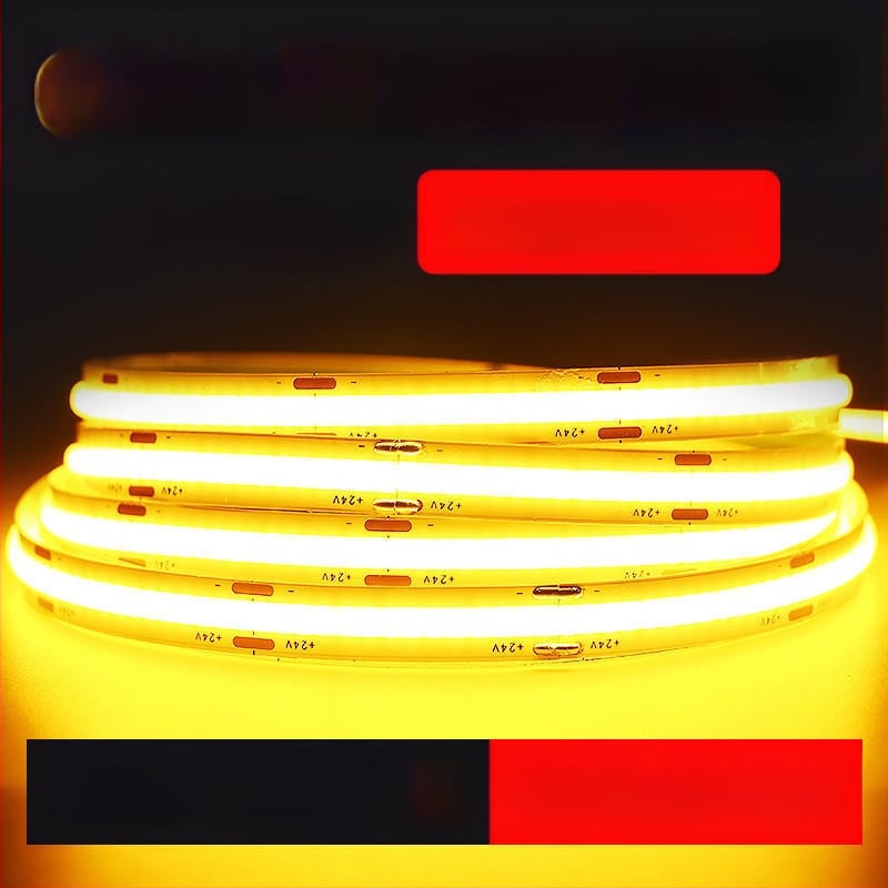 COB LED лента 220V, без драйвера, самозалепваща линеарна светлина за таван и стена, ултра ярка