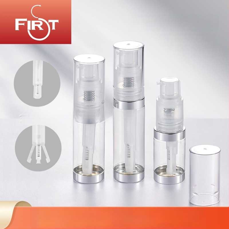 Rozprašovacia fľaša na suchý prášok, 60 ml/35 ml/50 ml, PET+PP, priehľadná s pozláteným alebo strieborným viečkom, rovnomerné dávkovanie