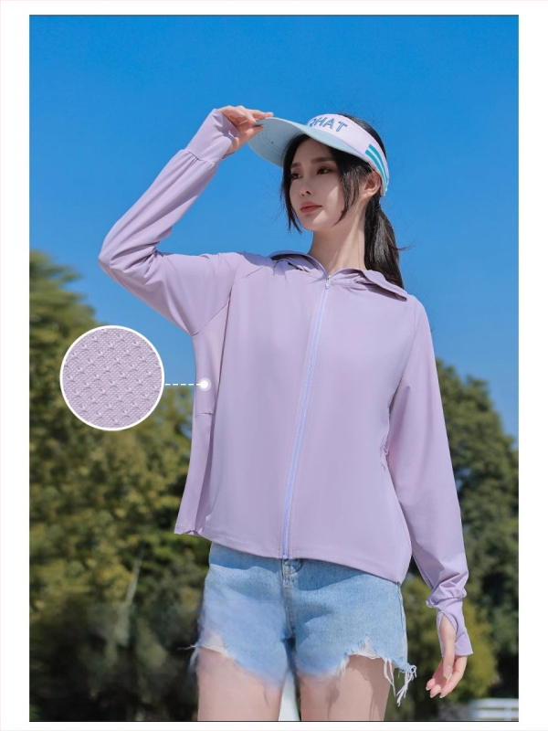 Unisex bunda s ochranou proti slnku z Ice Silk materiálu, rýchlo suchá, odvádza pot, dlhé rukávy
