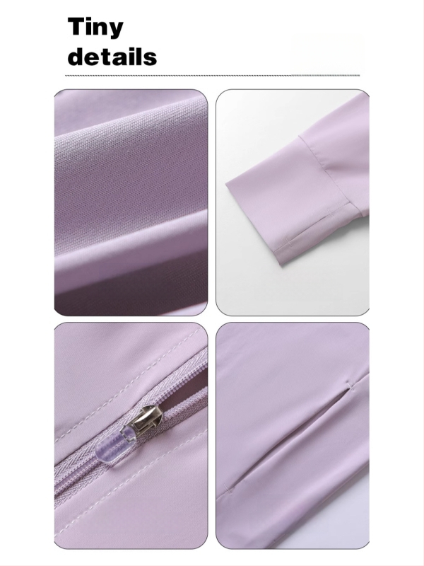 Unisex bunda s ochranou proti slnku z Ice Silk materiálu, rýchlo suchá, odvádza pot, dlhé rukávy