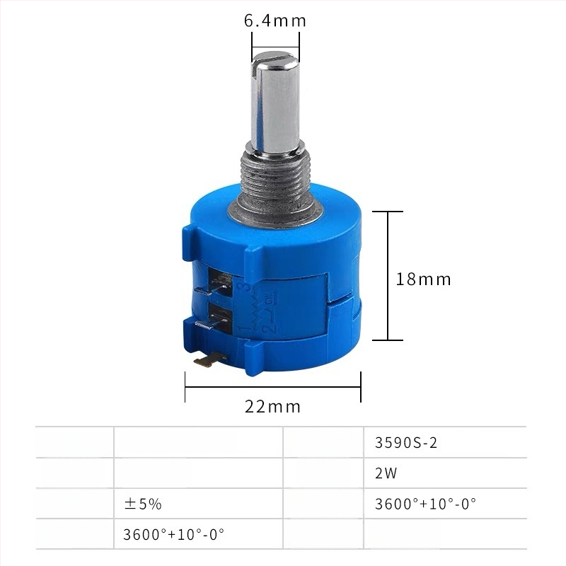 3590S-2-104L 100K 2W Πολυστροφικό ποτενσιομετρό ακριβείας, Bourns