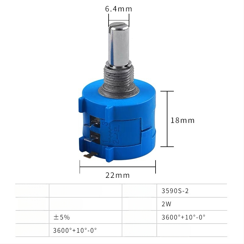 3590S-2-104L 100K 2W Πολυστροφικό ποτενσιομετρό ακριβείας, Bourns