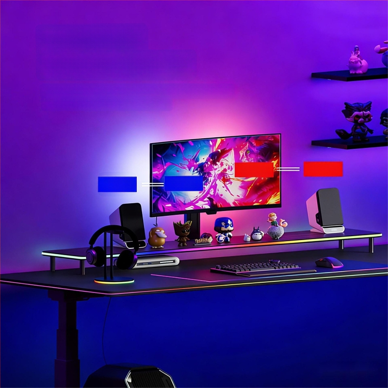 RGB LED лента за монитор със синхрон на светлината с екрана