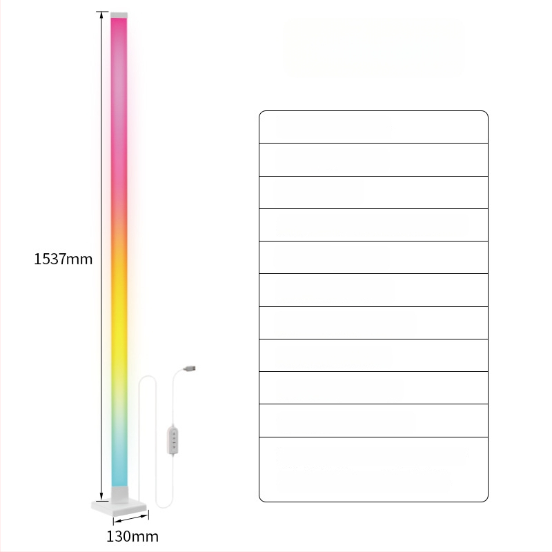 Τριγωνική λάμπα δαπέδου με RGB LED λωρίδα για ατμόσφαιρα, γωνιακό φως με Bluetooth ανίχνευση ήχου, για αίθουσες παιχνιδιών και μπαρ