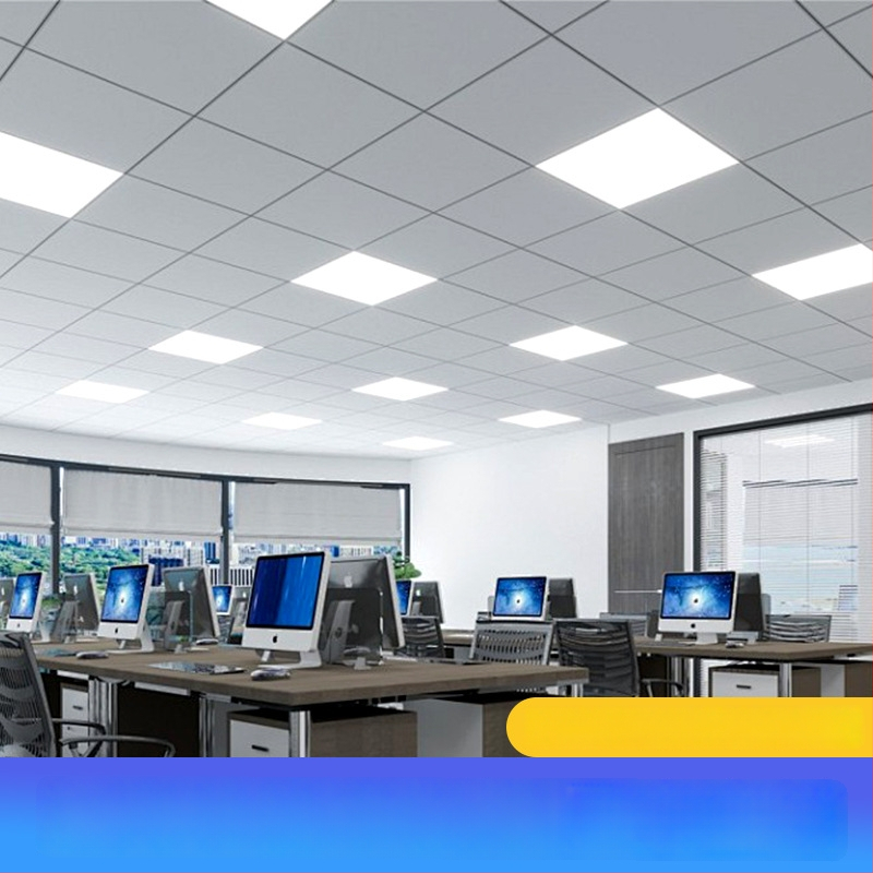 Integrált mennyezeti LED panel 600x600, 60x60 cm, 28 LED, IP44, vas ház, 220V, 3000/4000/6000K, 60W