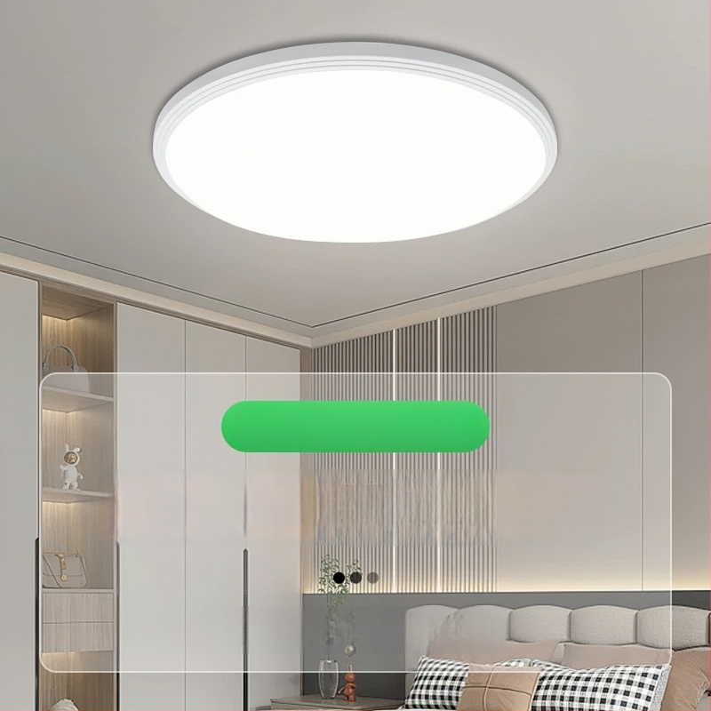 Úplne uzavreté LED stropné svetlo, ultra tenké, moderný minimalistický štýl, pre spálňu, balkón a kúpeľňu, ochrana očí, okrúhle hlavné svetlo