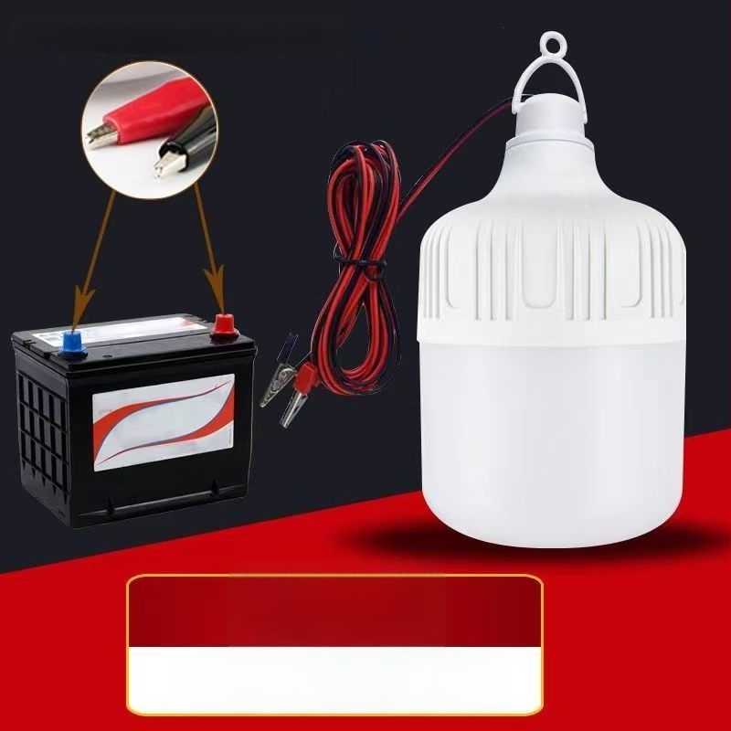 Λάμπα 12V DC για νυχτερινές αγορές και υπαίθριους πάγκους, με κλιπ καλωδίου
