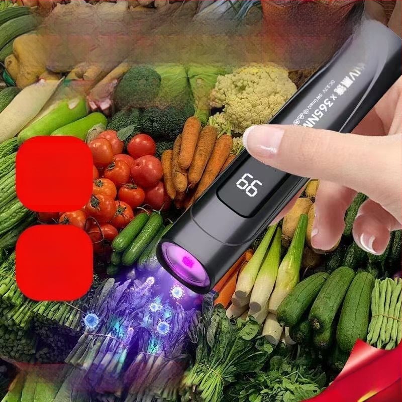 365 nm-es UV-lámpa bankjegyek vizsgálatához fluoreszcens anyaggal – hordozható LED lilás fény az UV-sugárzás és észlelés érdekében