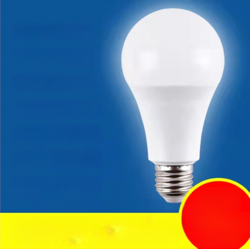 Λαμπτήρας LED με πλαστικοποιημένο αλουμίνιο, βάση E27 με βίδωμα ή B22, εξοικονόμηση ενέργειας, σχήμα Α60
