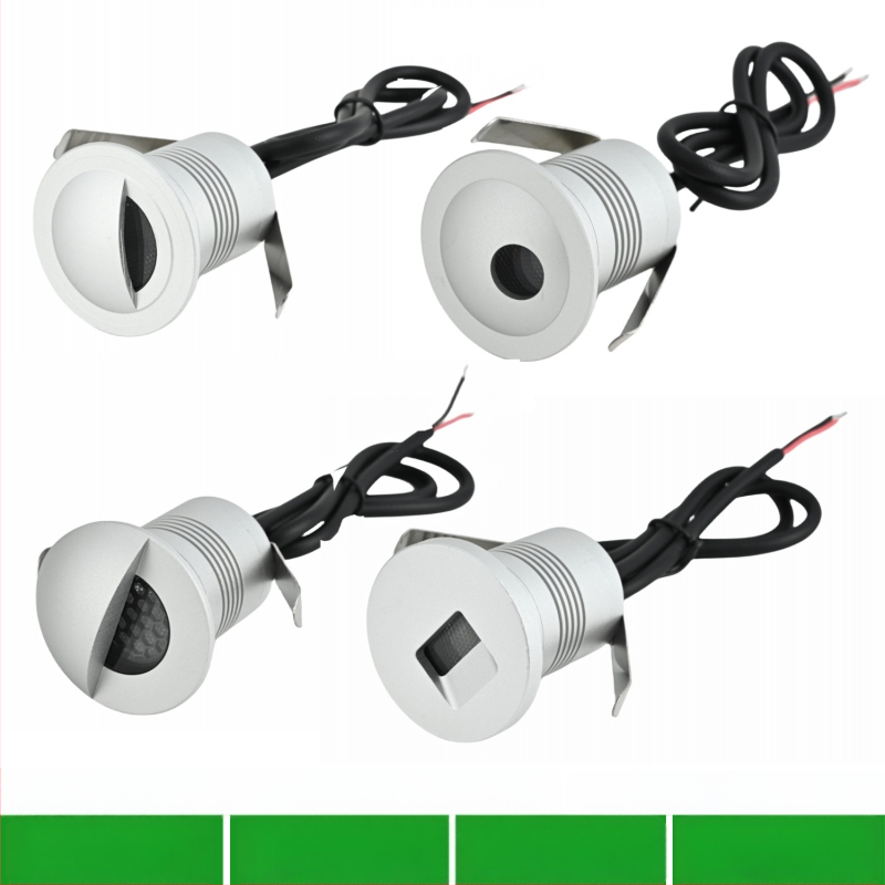 LED podzemné svetlo, 45 mm zabudované do podlahy, vonkajšie nepremokavé reflektorové osvetlenie pre záhradu, 3W krajinné osvetlenie
