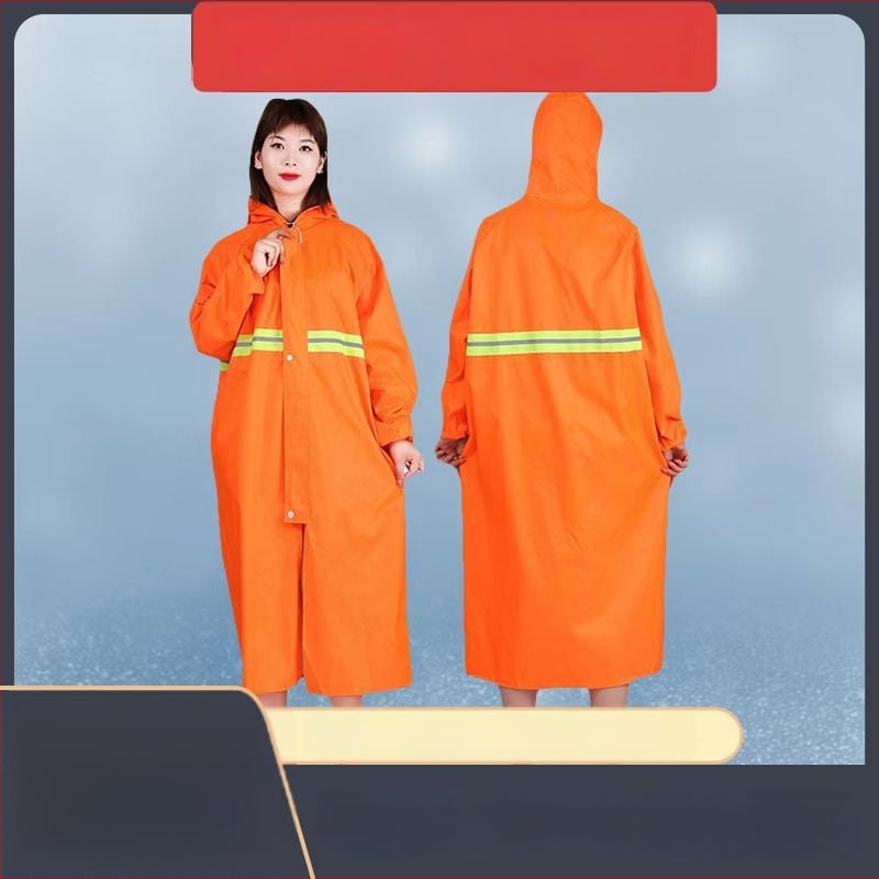 Reflexný nepremokavý kabát z Oxfordovej látky, unisex, celotelový, pre vonkajšiu prácu