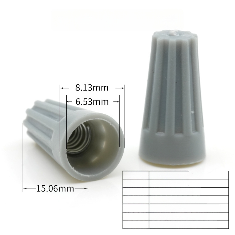 Spirálisan crimpelt sapka, rugós terminál vezetékcsatlakozó, forgó terminálblokk P1/P2/P3/P4/P6