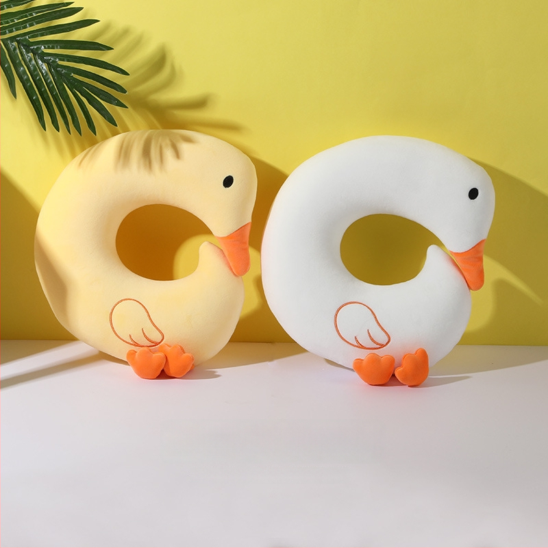 U alakú nyakpárna habgolyó töltettel, Crystal Velvet anyaggal, modern minimalist dizájn