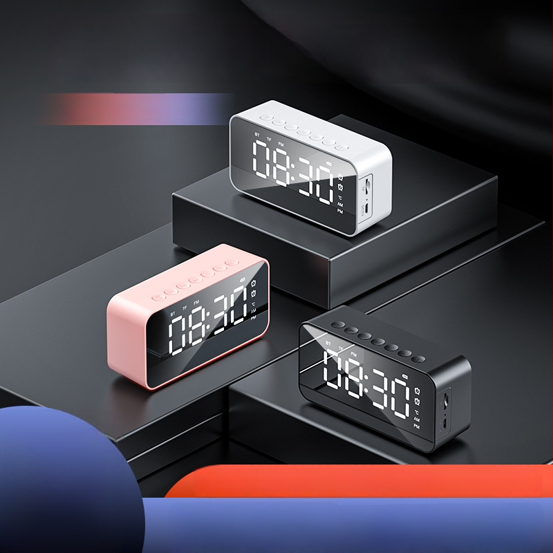 Bluetooth електронен настолен будилник за спалня, USB зареждане, нощно осветление, мултифункционален с гласово известяване