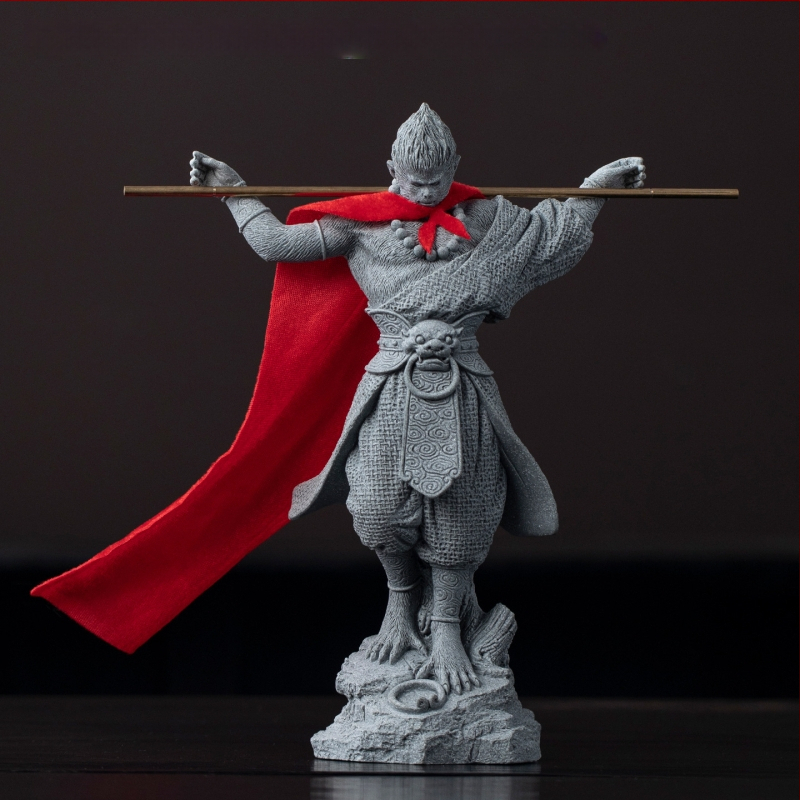 Soška v čínskom štýle Monkey King Sun Wukong pre domáce vstupné miesto, stolný dekor a akváriové krajinky