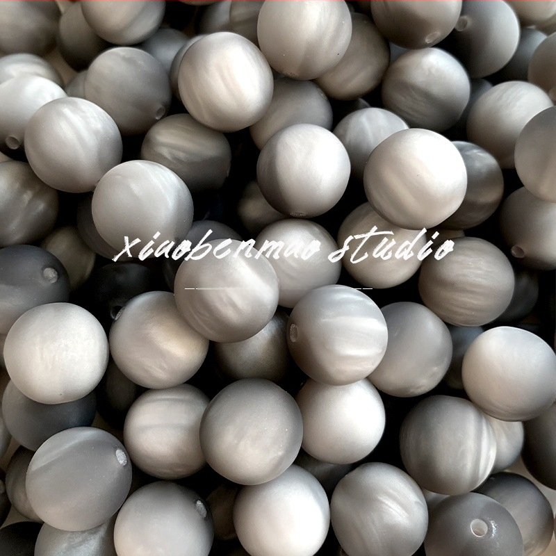 16 mm matné živicové guľôčky – voľné korálky na DIY šperky, náramok a náhrdelník