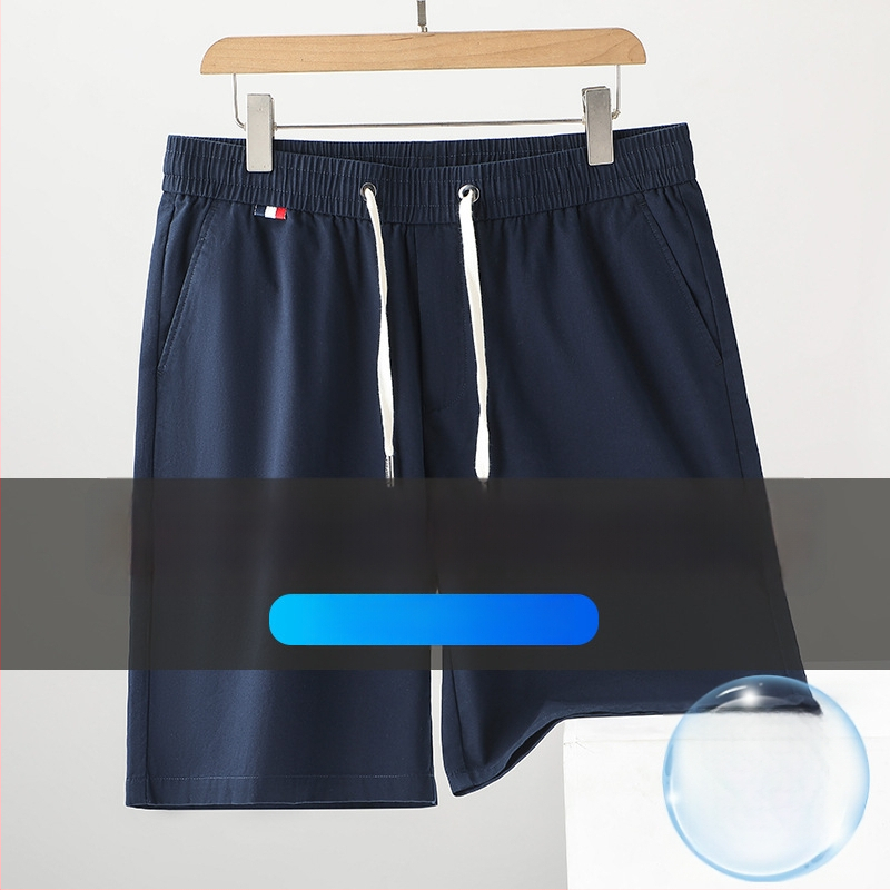 Bermudy z 100% česaného bavlneného materiálu, elastický pás, rovný strih, priedušné, pánske letné šortky